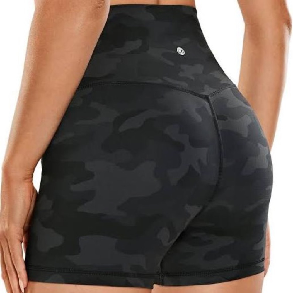lululemon Align High-Rise Short black camo 2”